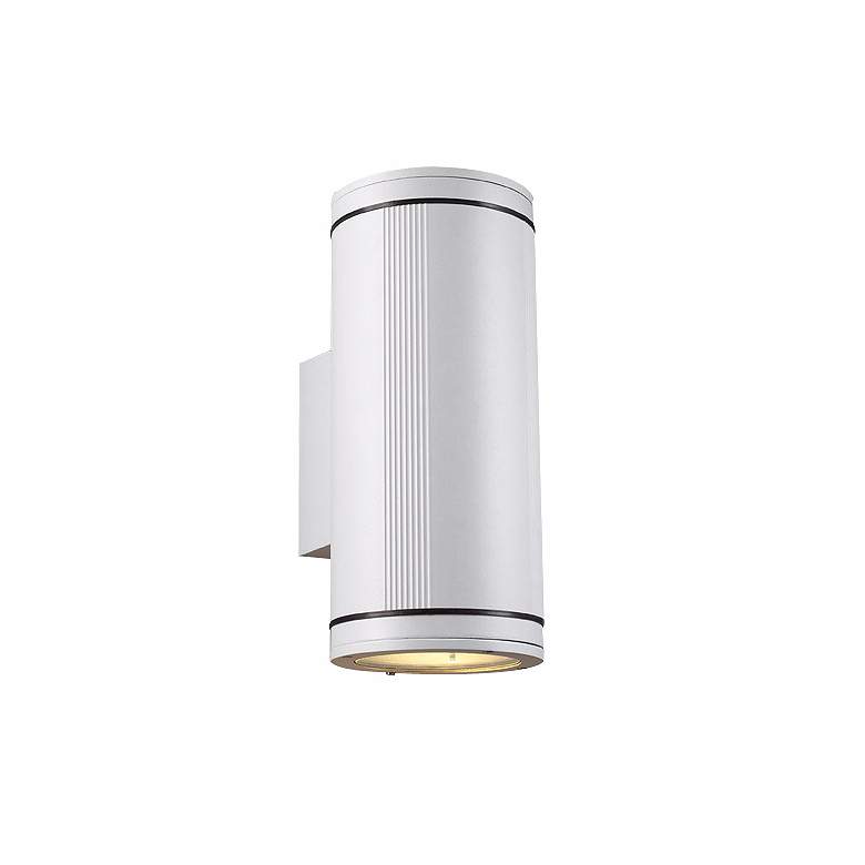 Image 1 Meridian Up-Down White Outdoor Wall Light
