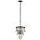Meritage 12 1/2" Wide Plated Crystal 3-Light Pendant
