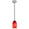Merlot 3 1/2" Wide Brushed Steel LED Mini Pendant