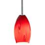 5_Merlot 3 1/2" Wide Brushed Steel LED Mini Pendant more views