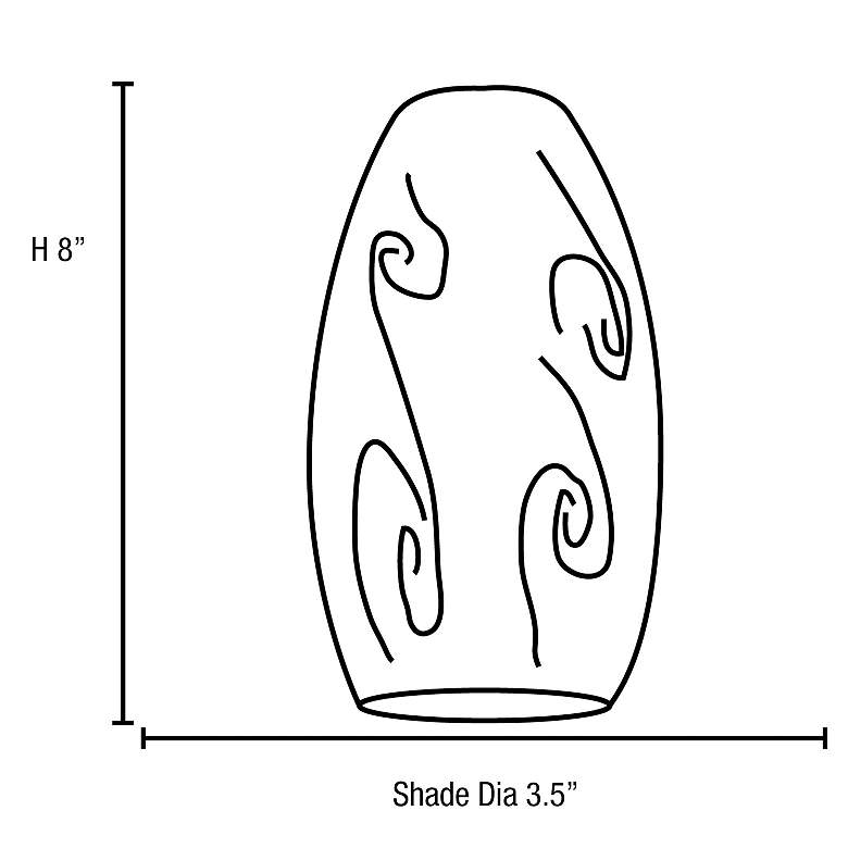 Image 6 Merlot 3 1/2" Wide Oil Rubbed Bronze Mini Pendant more views