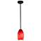 Merlot 3 1/2" Wide Red Sky Art Glass Mini Pendant