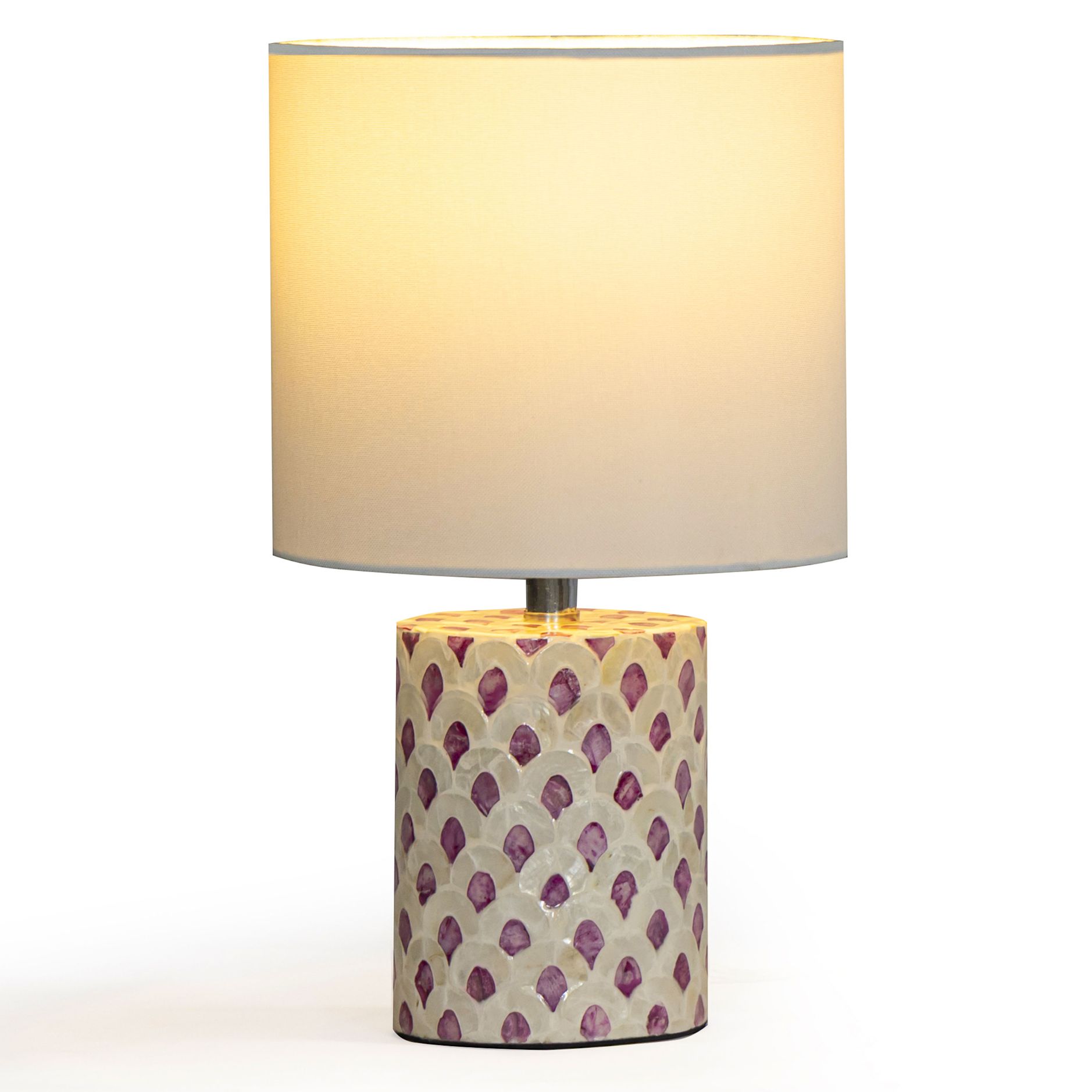 Image 2 Merlot Capiz Shell Table Lamp more views