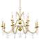 Merlyn 34" Wide Gold and Clear Crystal 12-Light Chandelier