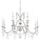Merlyn 34"W Polished Nickel and Crystal 12-Light Chandelier