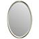 Merona Brushed Silver 36" x 24" Oval Wall Mirror