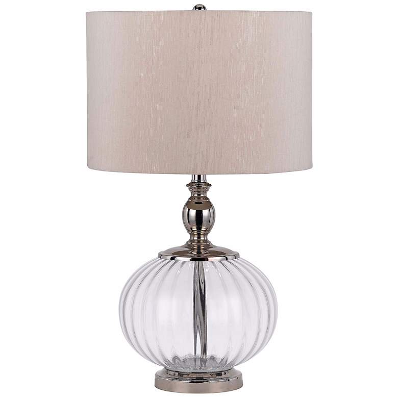 Image 1 Merrill Chrome and Glass Table Lamp