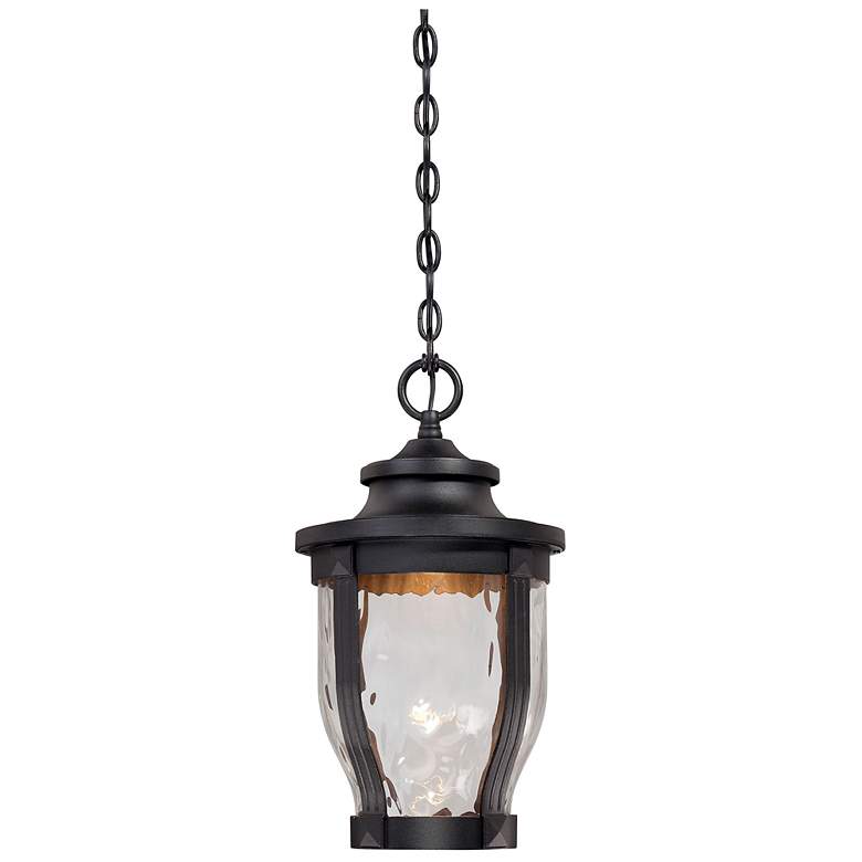 Image 1 Merrimack 17 1/2" High Black LED Hanging Outdoor Light