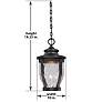 2_Merrimack 17 1/2" High Black LED Hanging Outdoor Light more views