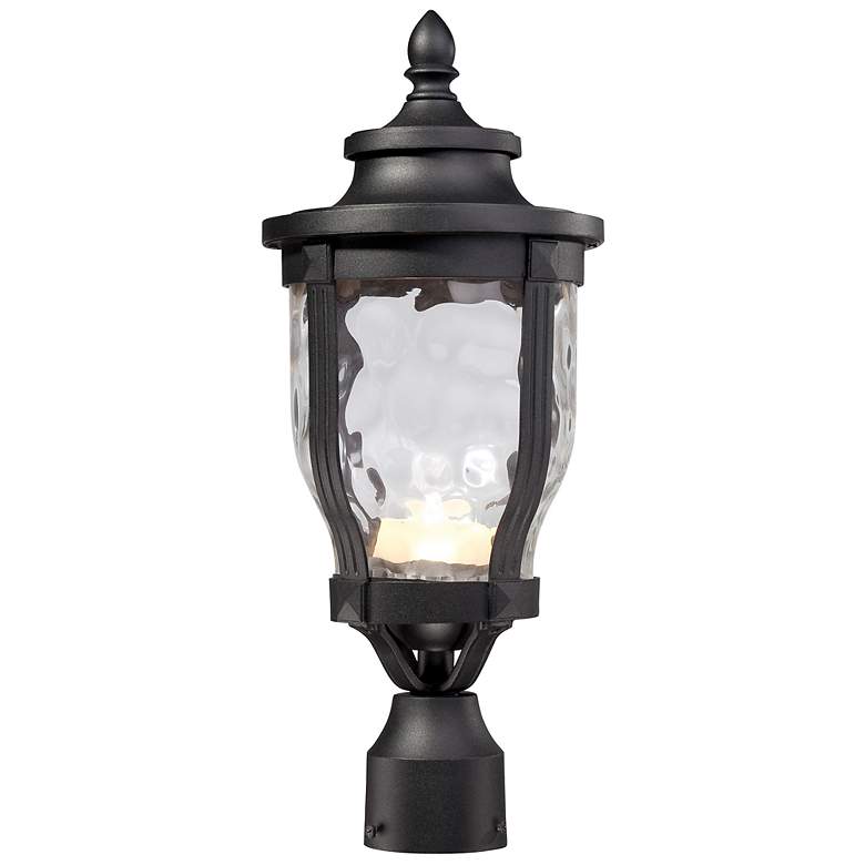 Image 2 Merrimack 19 1/4" High Black LED Outdoor Post Light