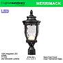 6_Merrimack 19 1/4" High Black LED Outdoor Post Light more views
