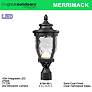 6_Merrimack Collection 19 1/4" High Post Mount Outdoor Light more views