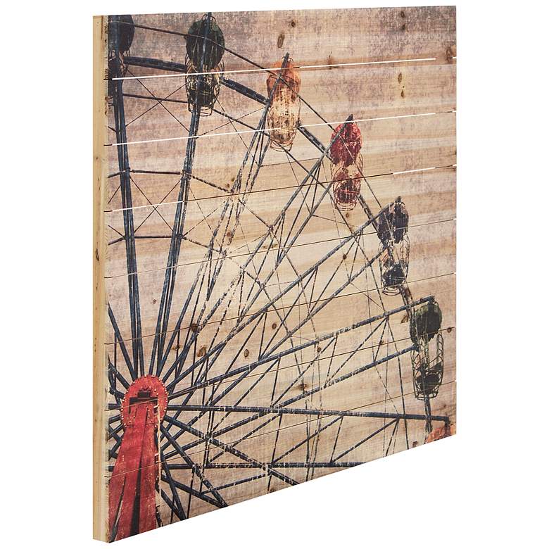 Image 4 Merriment 2 32" Wide Giclee Print Solid Wood Wall Art more views