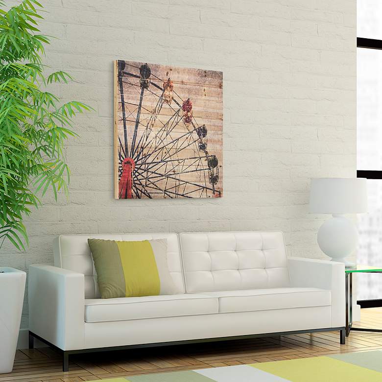 Image 5 Merriment 2 32" Wide Giclee Print Solid Wood Wall Art more views