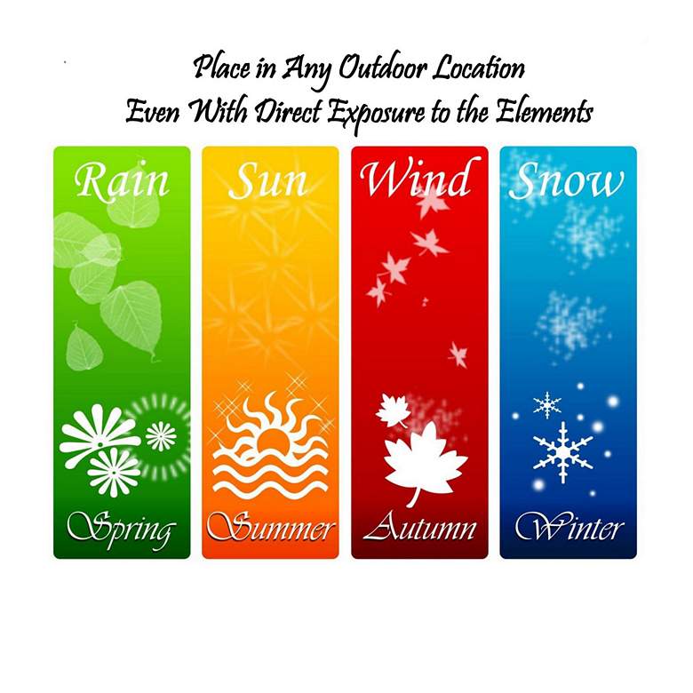 Image 3 Merriment 24" Square All-Weather Outdoor Canvas Wall Art more views