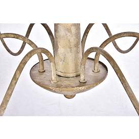 Image5 of Merritt Collection Chandelier D35 H21.6 Lt:6 Weathered Dove Finish more views