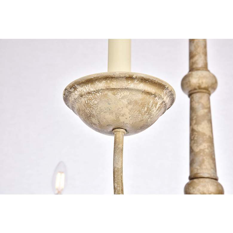 Image 6 Merritt Collection Chandelier D35 H21.6 Lt:6 Weathered Dove Finish more views