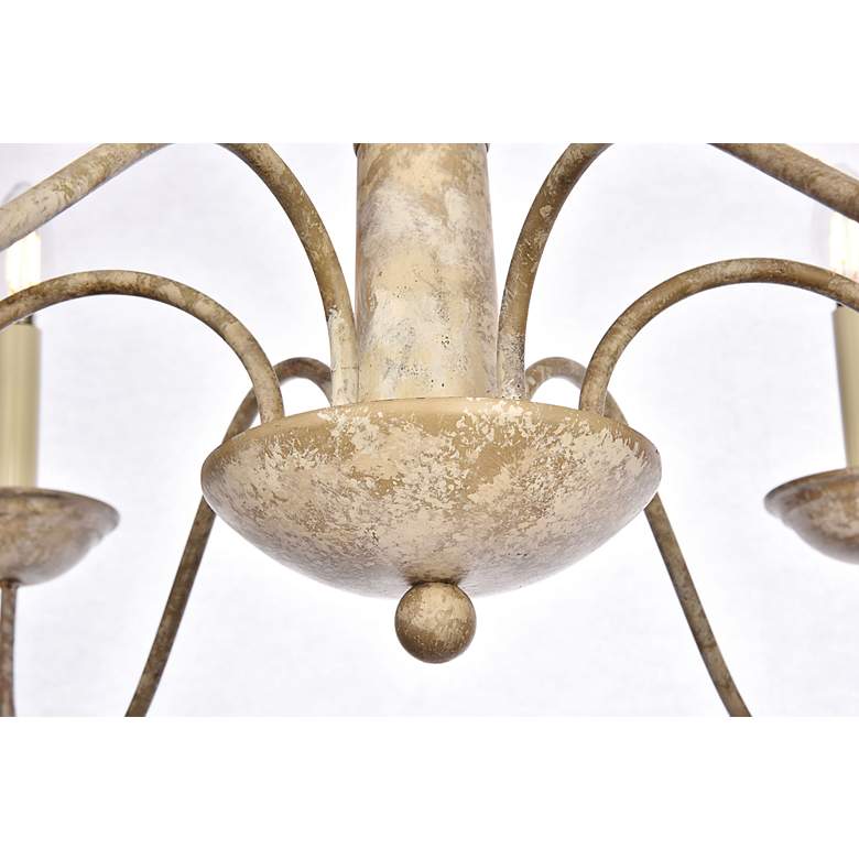 Image 7 Merritt Collection Chandelier D35 H21.6 Lt:6 Weathered Dove Finish more views