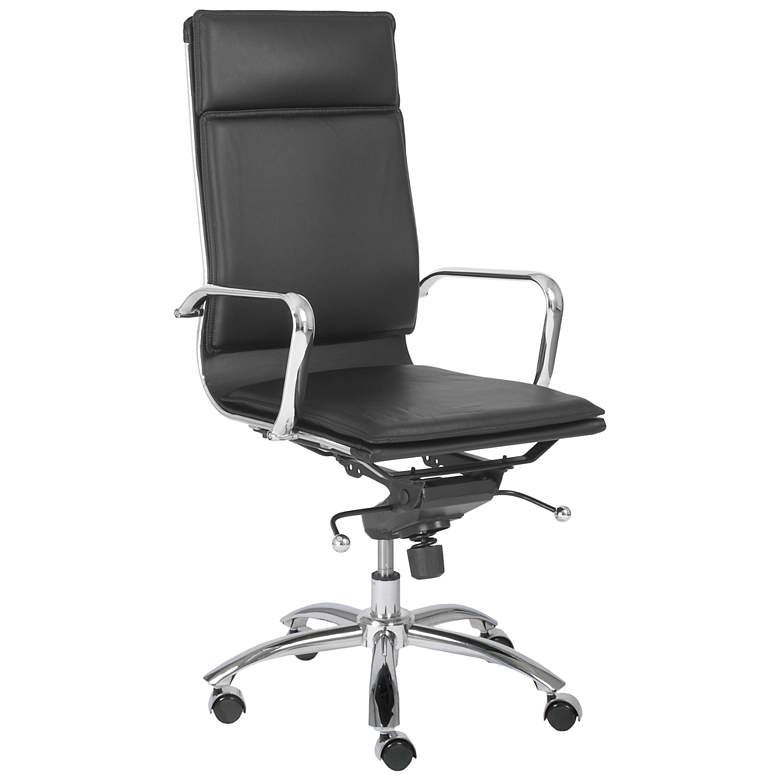 Image 1 Merritt High-Back Black and Chrome Office Chair