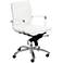 Merritt Pro Low Back White Faux Leather Office Chair