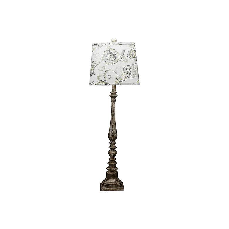 Image 1 Merriweather Flower Crest Tall Buffet Table Lamp