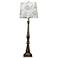 Merriweather Flower Crest Tall Buffet Table Lamp