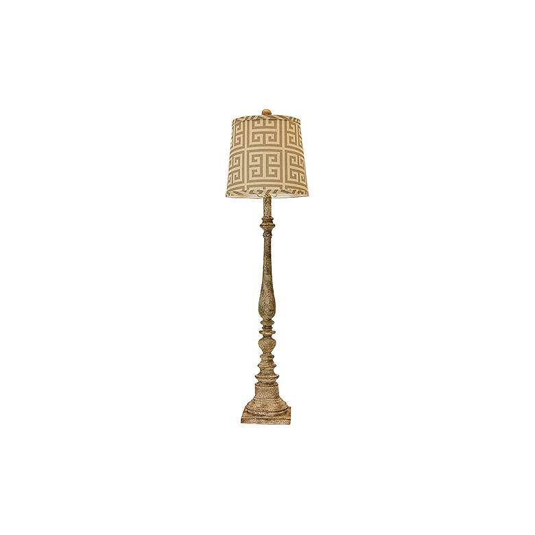 Image 1 Merriweather Greek Key Tall Buffet Table Lamp