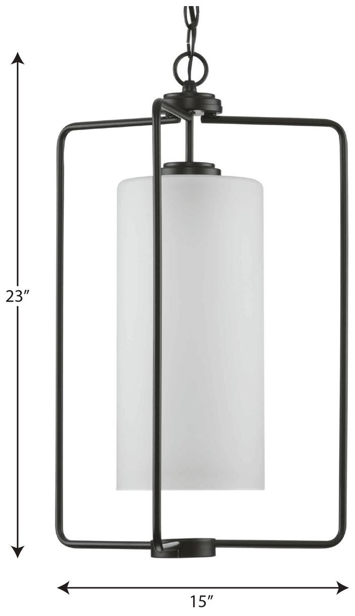 Image 4 Merry Collection One-Light Etched Glass Foyer Pendant Light more views