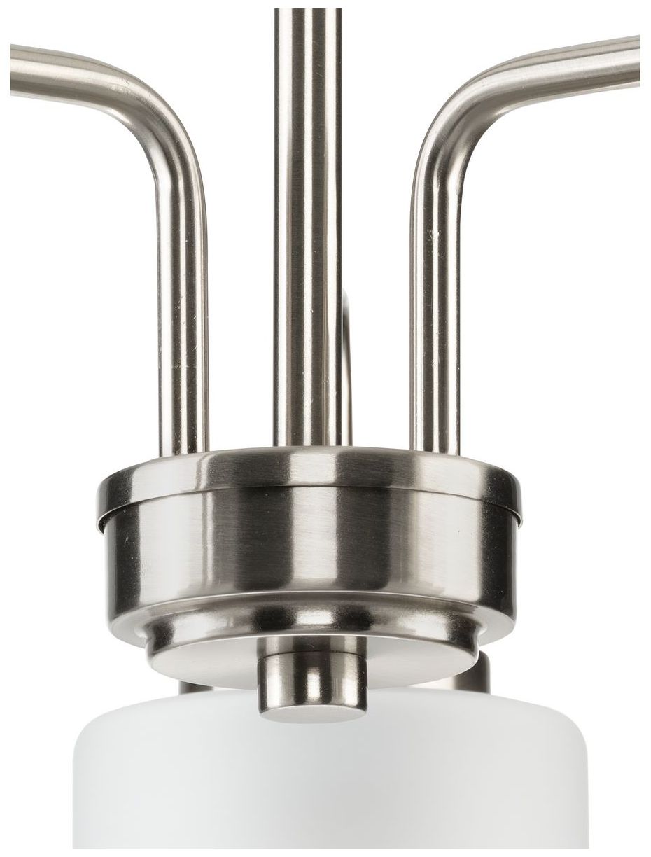 Merry Collection Three-Light Etched Glass Chandelier Light