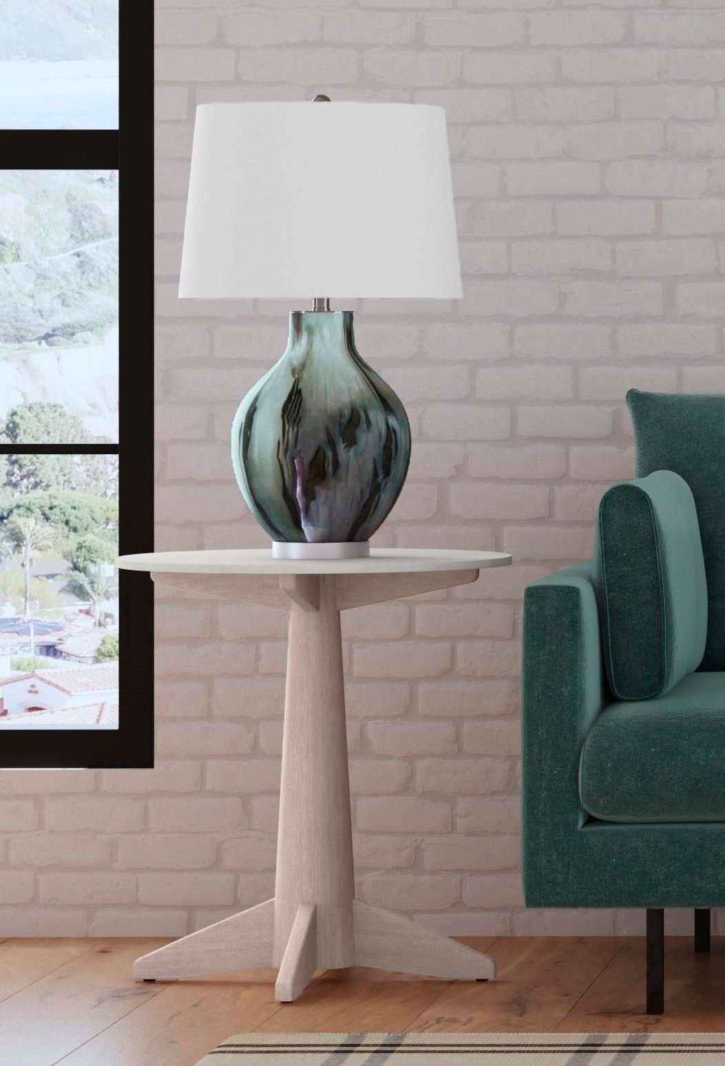 Image 5 Mersay 27" High  Smoke Table Lamp more views