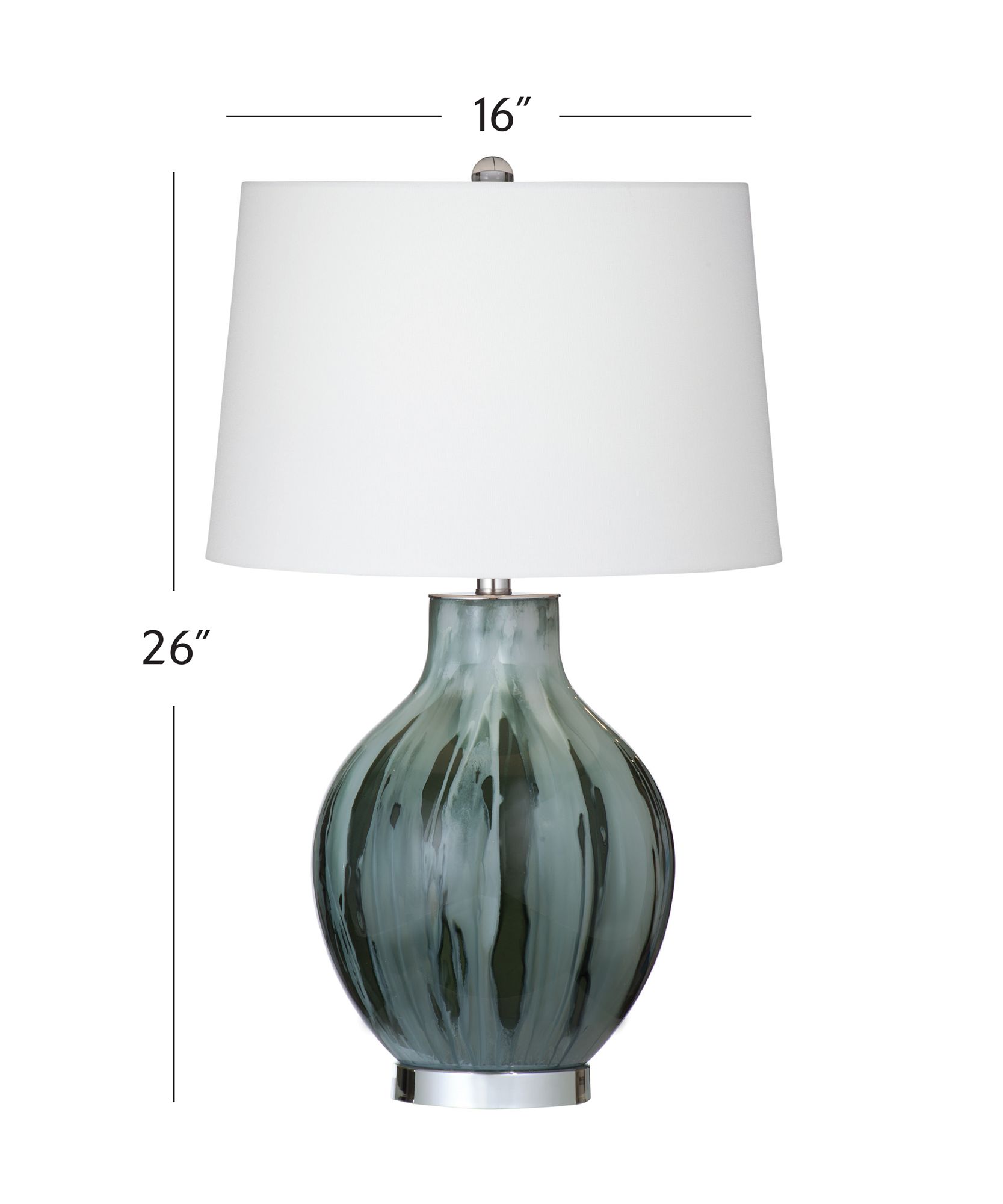 Image 6 Mersay 27" High  Smoke Table Lamp more views