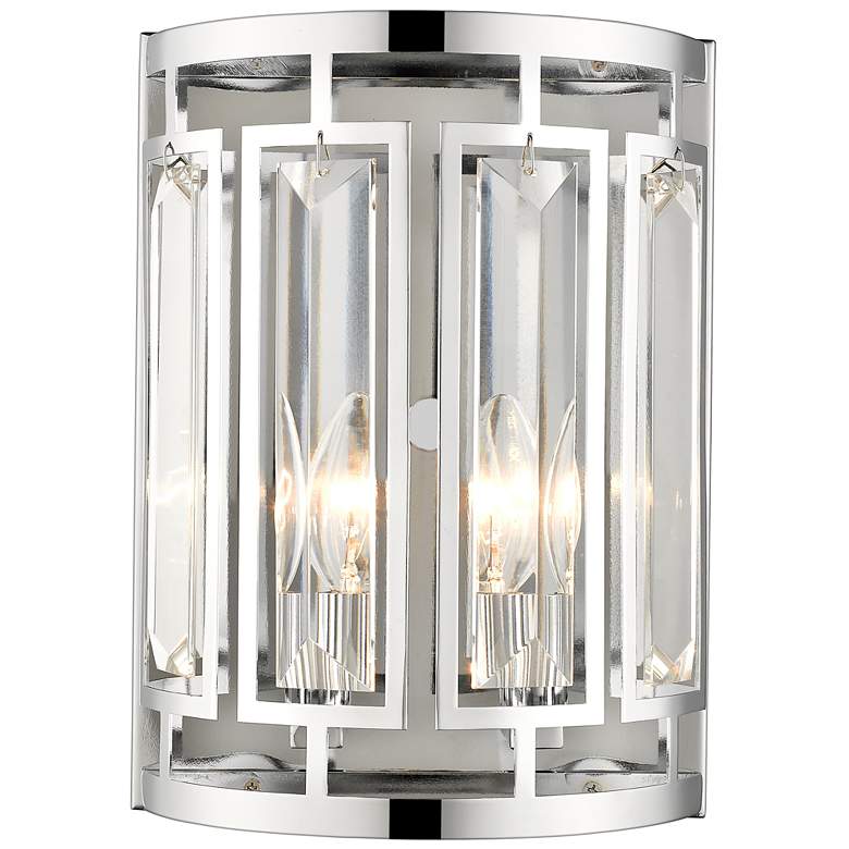 Image 1 Mersesse by Z-Lite Chrome  2 Light Wall Sconce