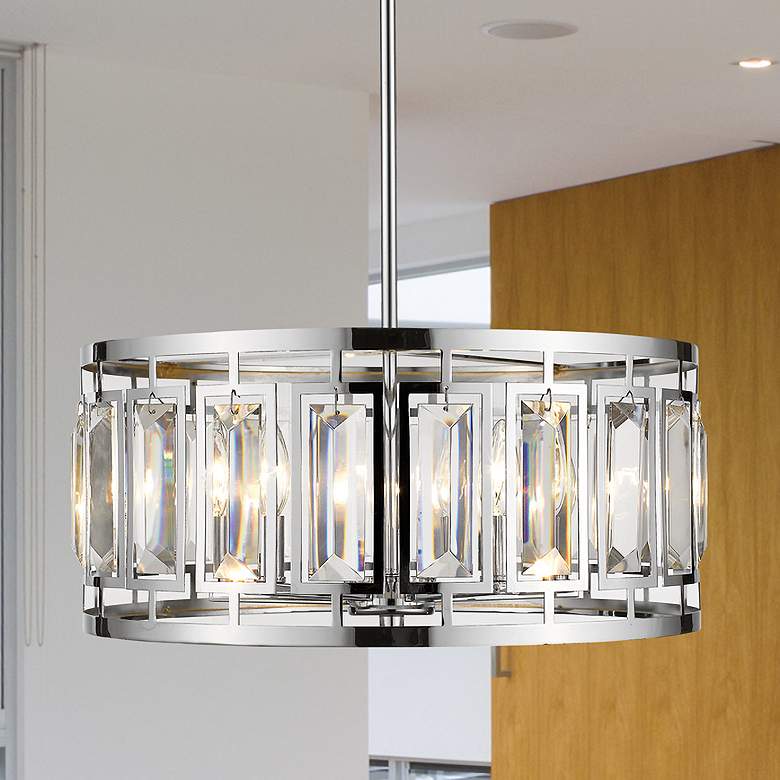 Image 1 Mersesse by Z-Lite Chrome 5 Light Pendant