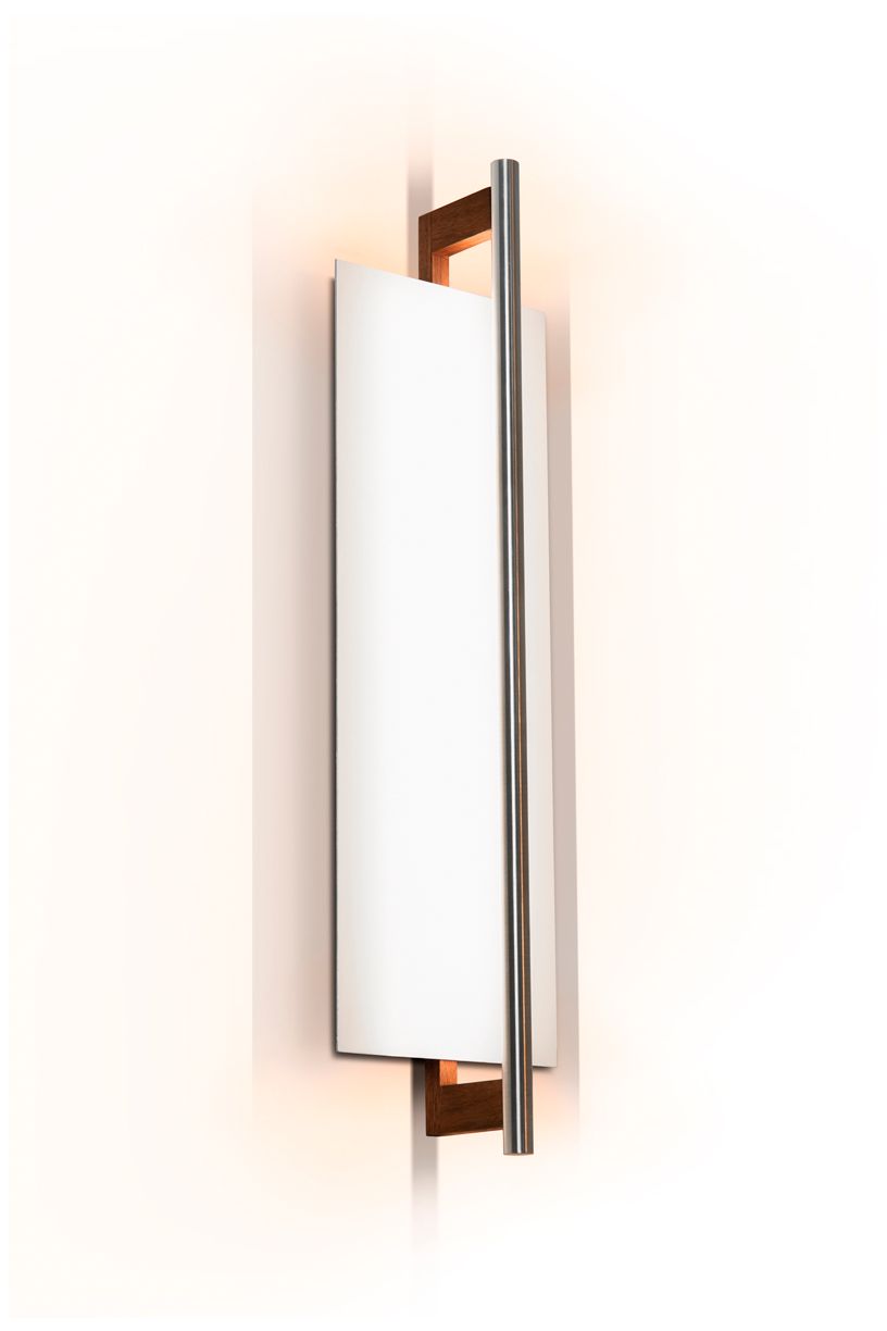 Merus 21.3" White Washed Oak 3500K LED Sconce - 120V