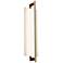Merus 22"H Brass And Walnut 3500K Cool White 277V Sconce w/ White Shade
