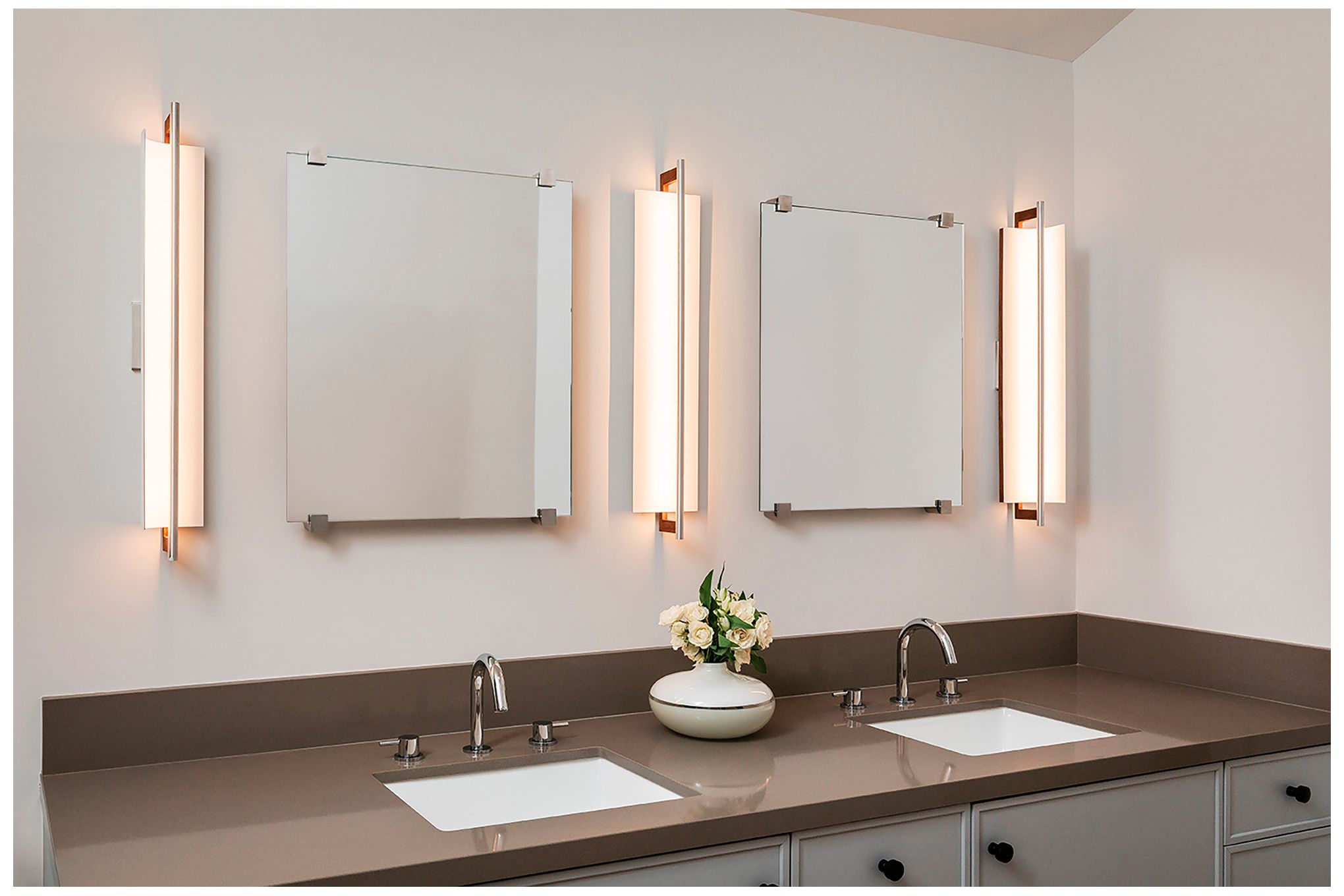 Image 3 Merus 30.3" White Washed Oak 2700K LED Sconce - 277V more views