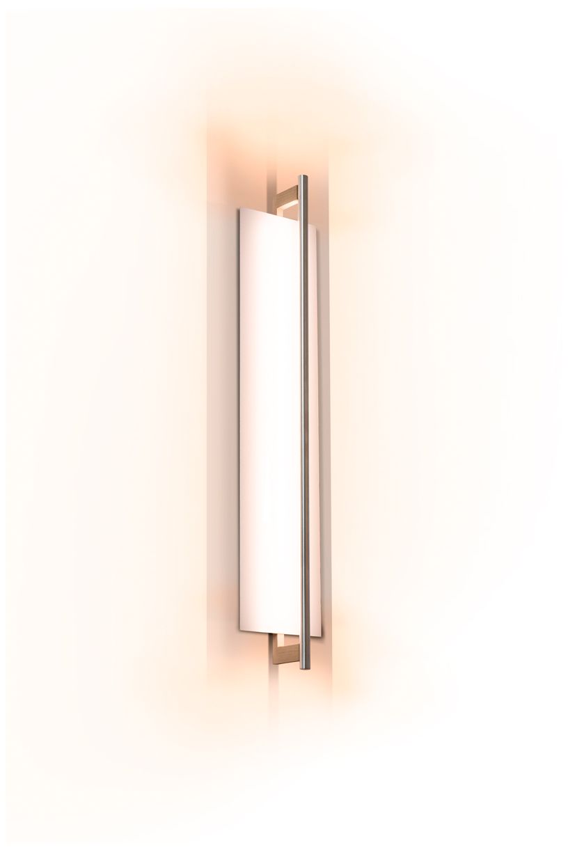Merus 30.3" White Washed Oak 3000K LED Sconce - 120V