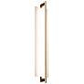 1_Merus 31"H Brass And Walnut 4000K Bright White 120V Sconce w/ White Shade