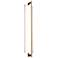 Merus 31"H Brass And Walnut 4000K Bright White 120V Sconce w/ White Shade