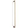 1_Merus 40"H Brass And Walnut 4000K Bright White 120V Sconce w/ White Shade