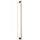 Merus 40"H Brass And Walnut 4000K Bright White 120V Sconce w/ White Shade