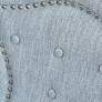 Mervin 26" Light Blue Fabric Tufted Counter Stool