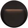 Mesa 10 3/4" Round Black LED Outdoor Step Light