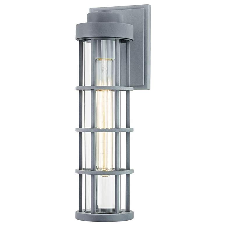Image 1 Mesa 15 inch High Weathered Zinc Outdoor Wall Light