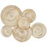 Mesa 32 1/4 Wide Gold Cream-Washed Disk Wall Art