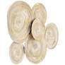 Mesa 32 1/4 Wide Gold Cream-Washed Disk Wall Art