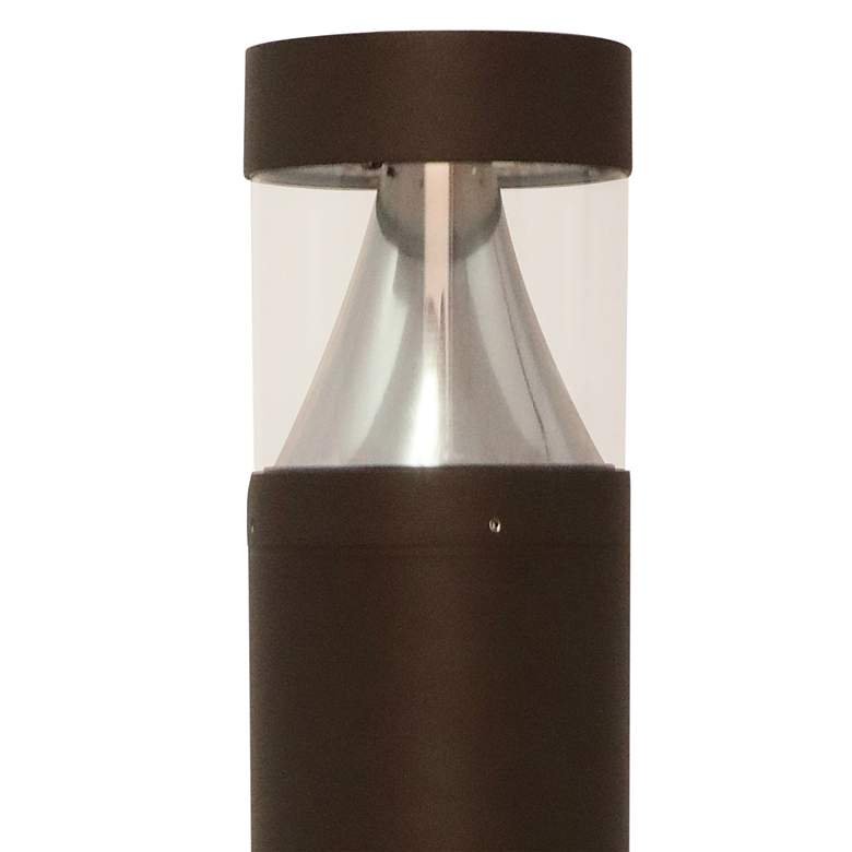 Image 2 Mesa 42" High Dark Bronze 3-CTT LED Round Bollard Light more views