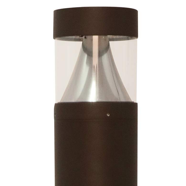 Image 2 Mesa 42 inch High Dark Bronze 3-CTT LED Round Bollard Light more views