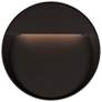 Mesa 8 3/4" Round Black LED Outdoor Step Light