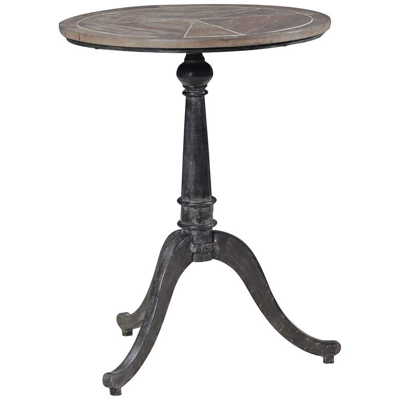 Image 1 Mesa Black Industrial Round Accent Table